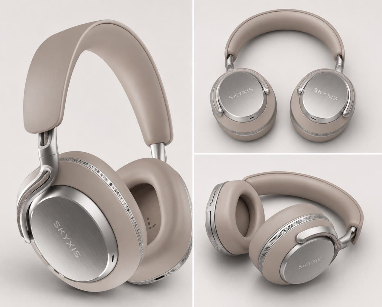Skyxis Pulse headphones from three angles